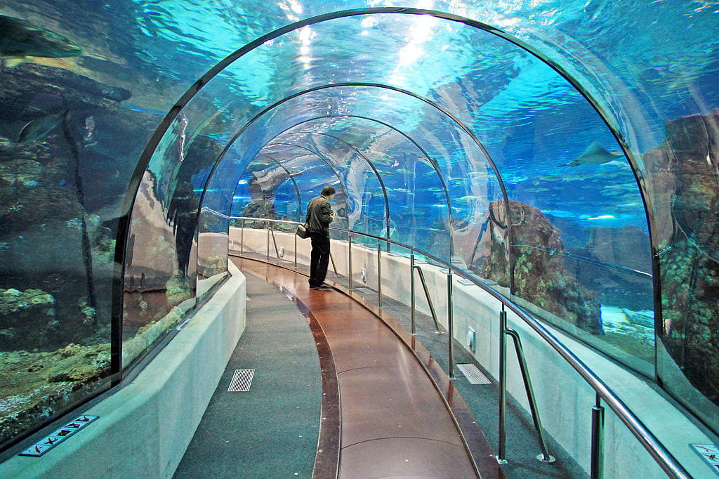 Aquarium-Sea Palace in San Sebastian, Spain
