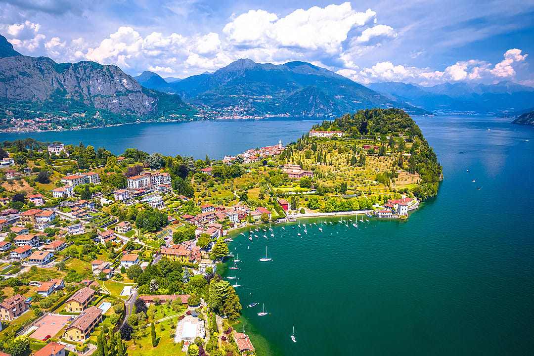 Bellagio, a small shoreline town on Lake Como. 