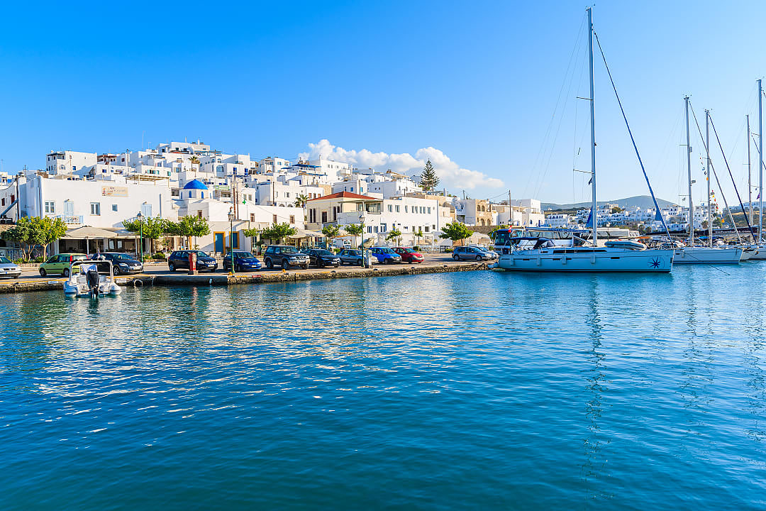 The harbor of Naoussa, Greece. 