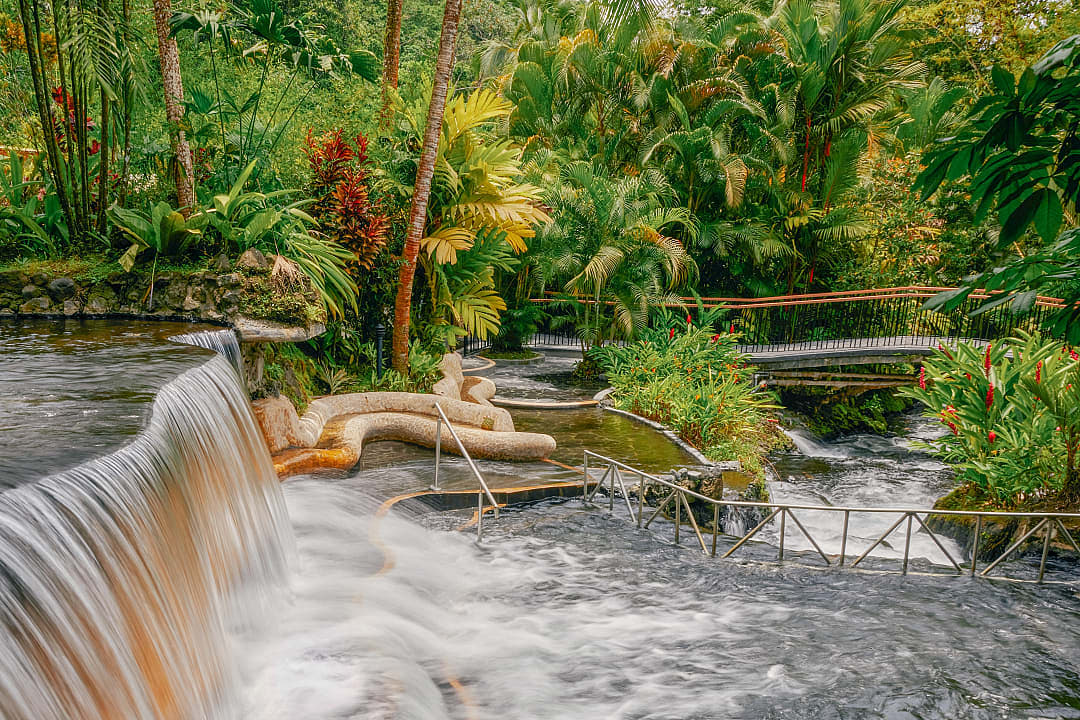 Thermal hot springs in La Fortuna, Costa Rica