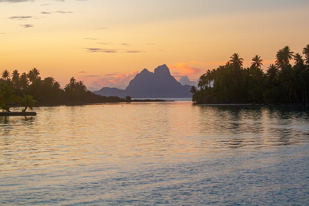 Lagoon in Bora Bora.