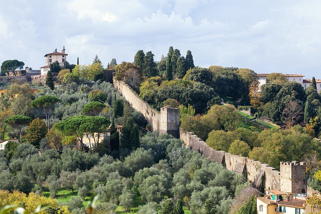 View of The Bardini Gardens, Florence, Italy.