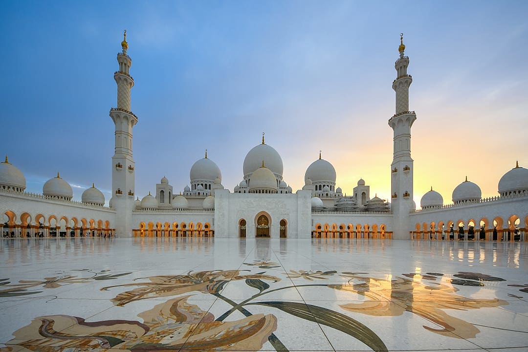 Zayed Mosque in Abu Dhabi.