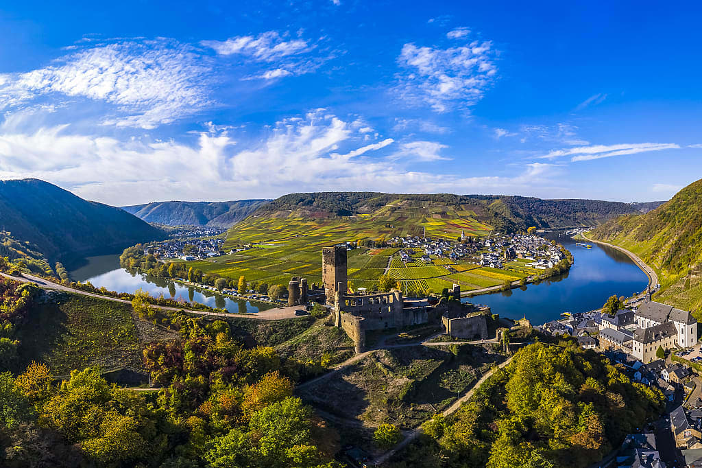 Vineyards surrounding Poltersdorf, Germany