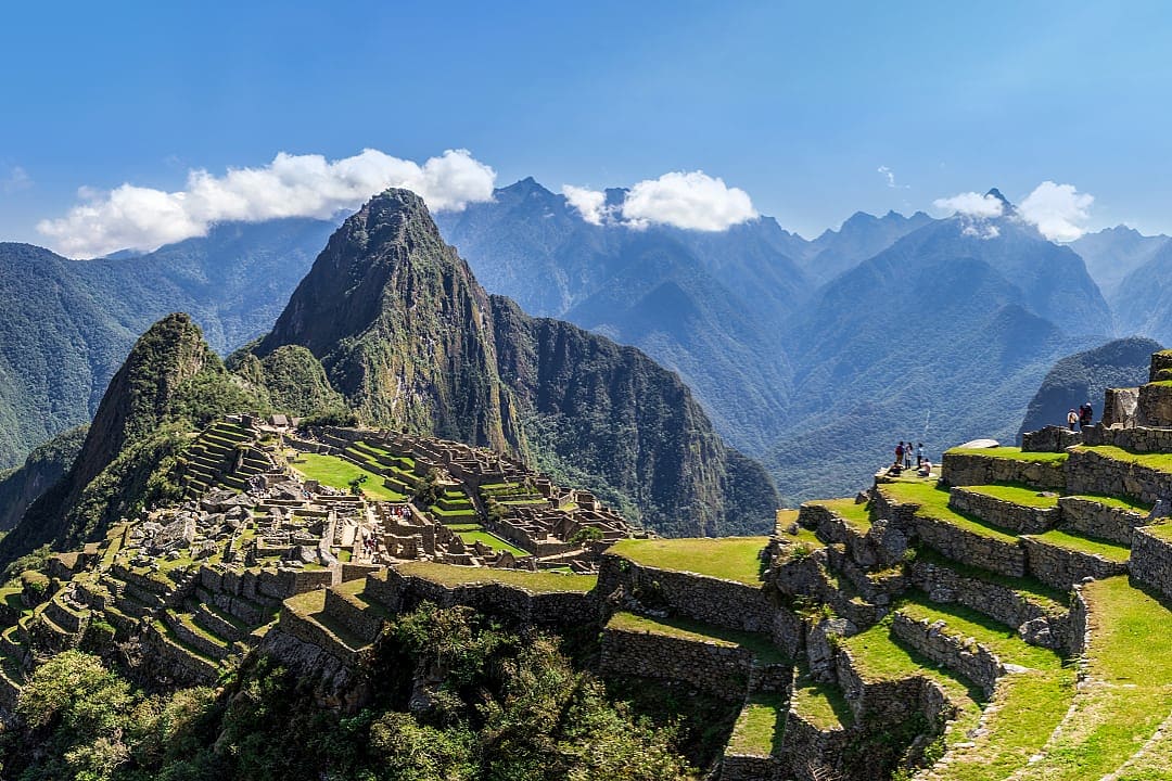Ancient Inca ruins at Machu Picchu, Peru