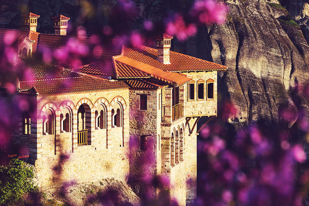 Meteora monasteries in Greece 