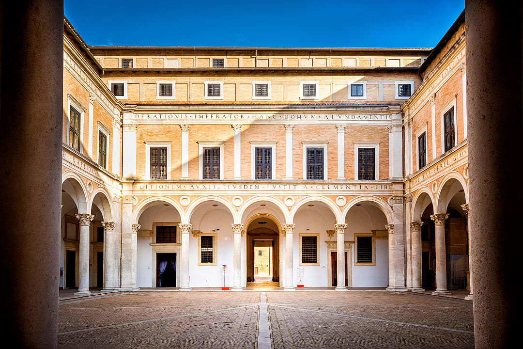 The Ducal Palace in Urbino, Italy