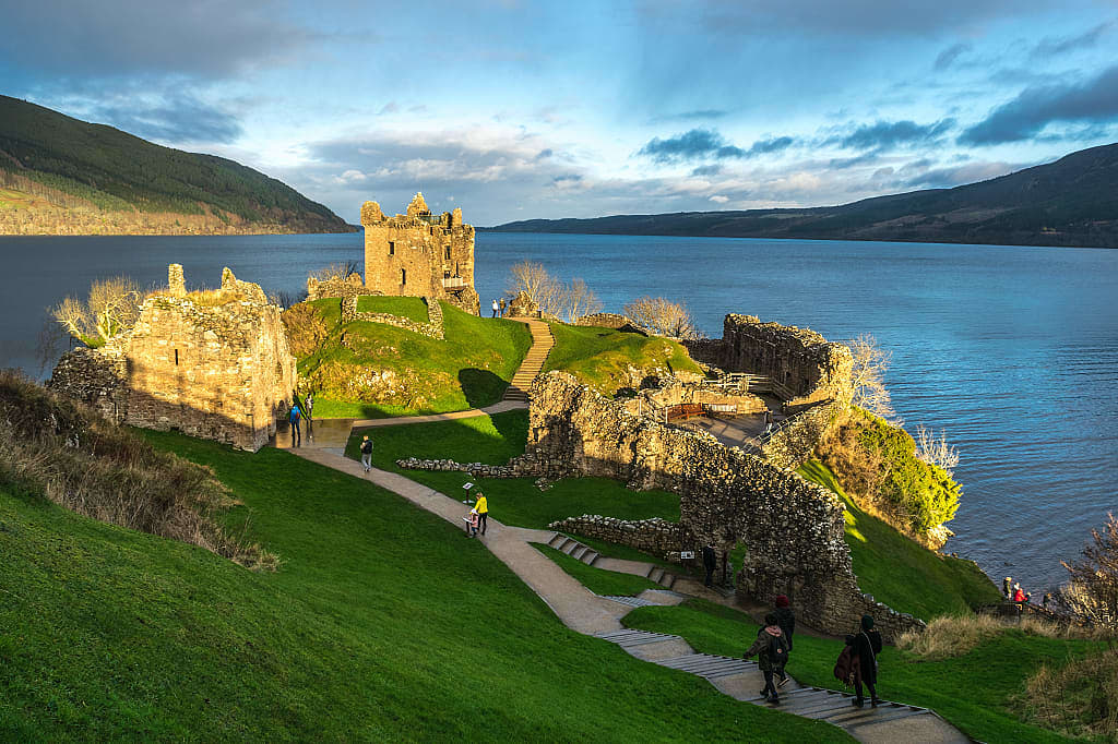 Urquhart Castle on Loch Ness, Scotland