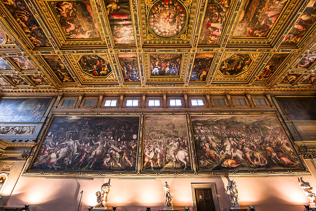 Salone dei Cinquecento, Palazzo Vecchio, Florence, Italy.
