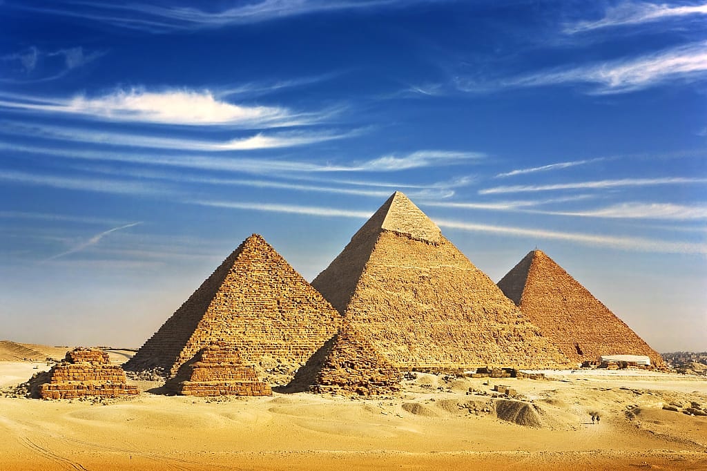 The Giza Pyramid Complex in Egypt