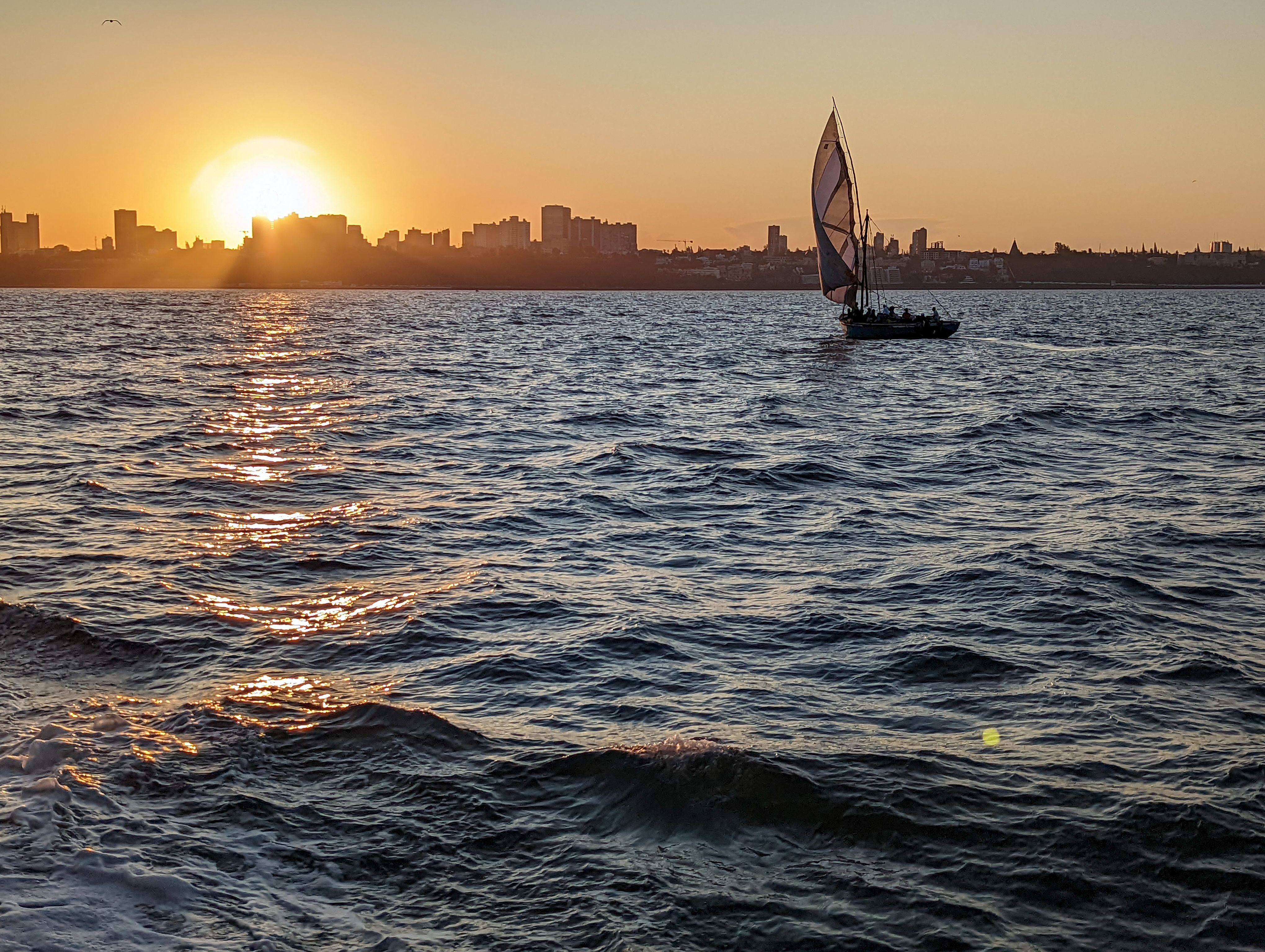 Sailboat on the coast of Maputo, Mozambique