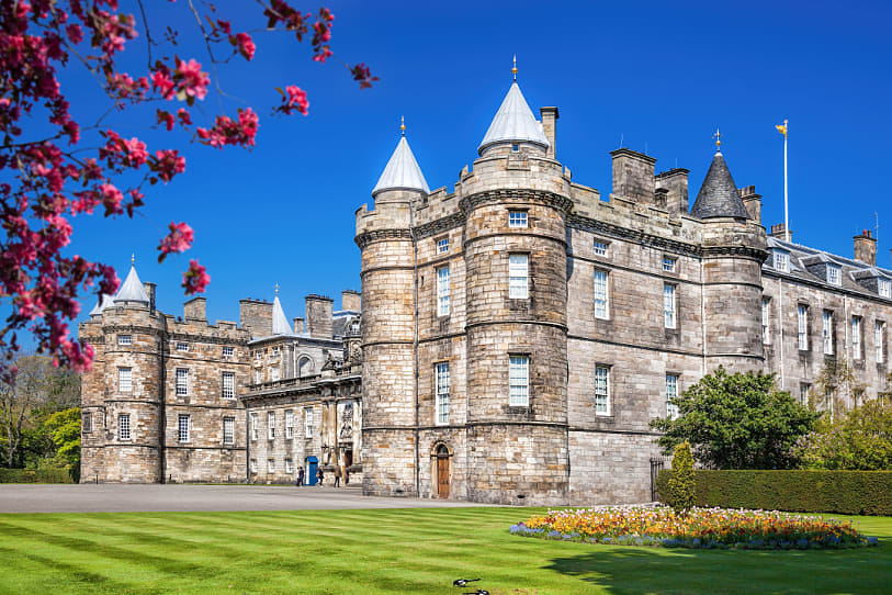 Holyrood Palace in Edinburgh, Scotland