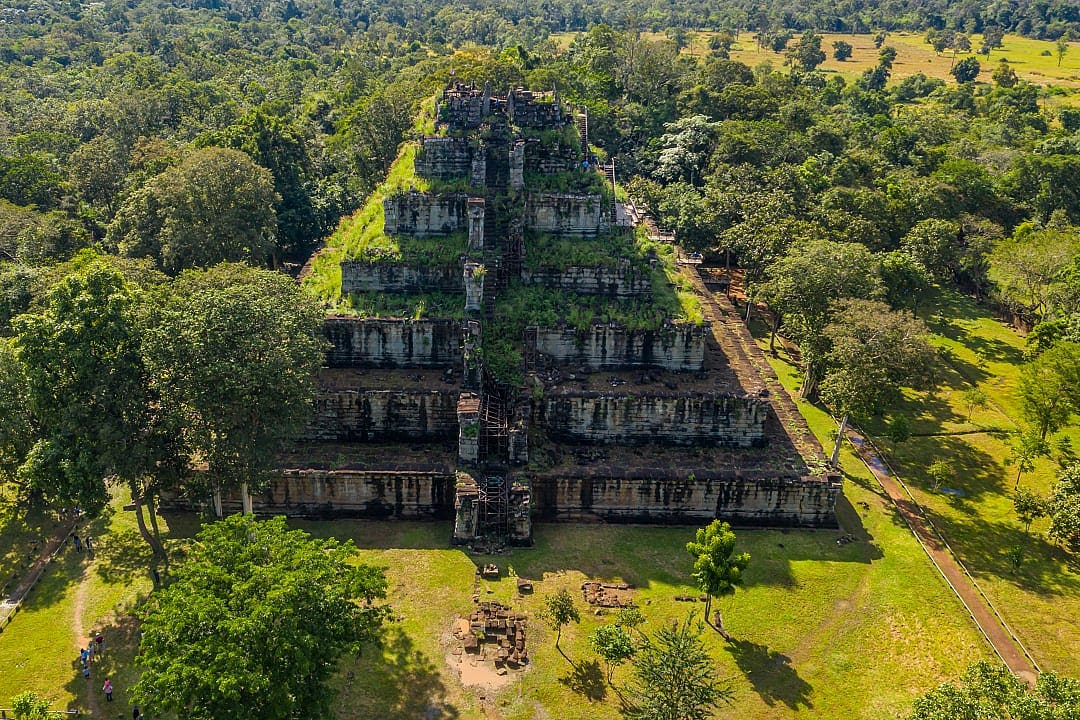 Koh Ker temple ruins in Prasat Preah Vihear Province, Cambodia