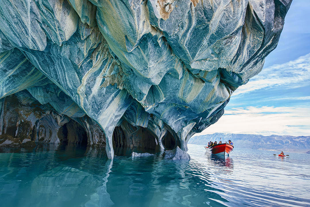 The Marble Caves on the General Carrera Lake, Aysen.