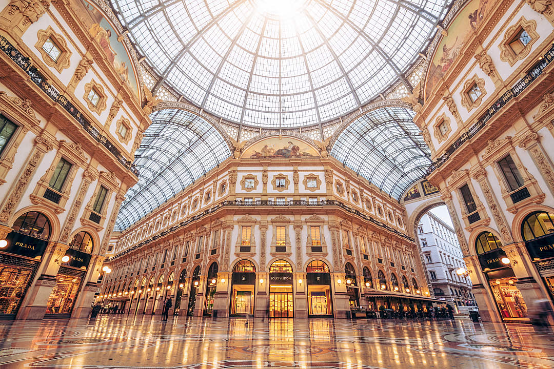 Galleria Vittorio Emanuele II in Milan, Italy
