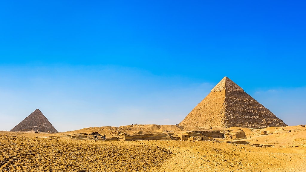 Great Pyramids in Giza, Egypt