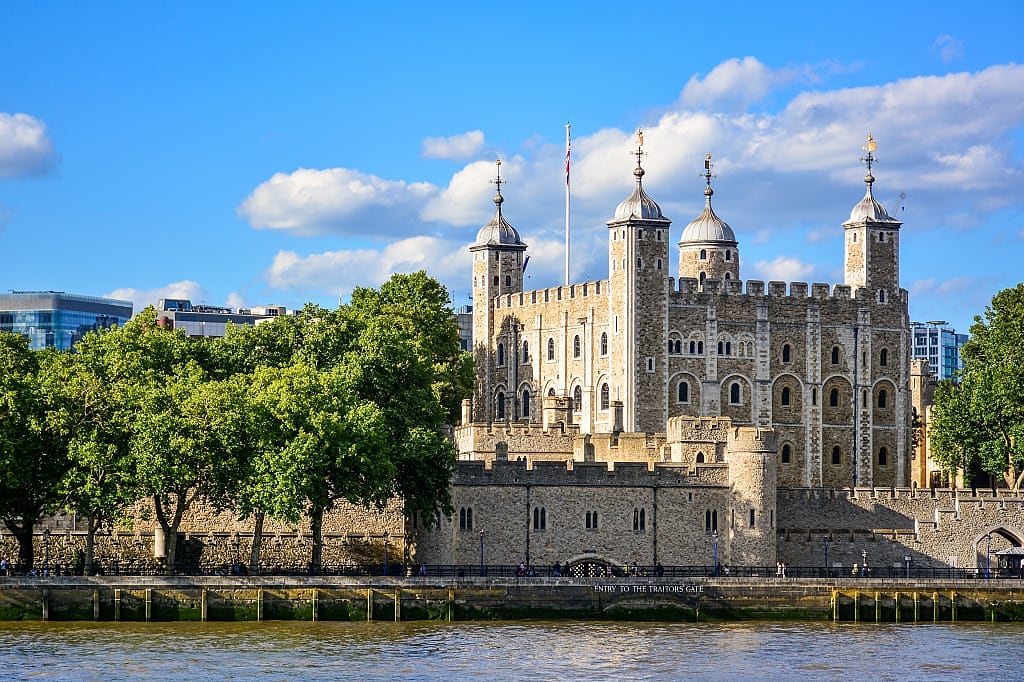 The tower of London in England