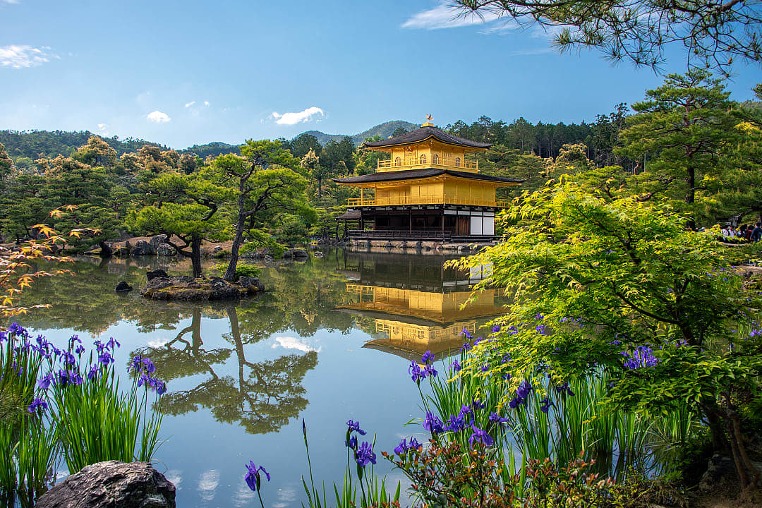 Kinkaku-ji, the Golden Pavilion, in Kyoto, Japan