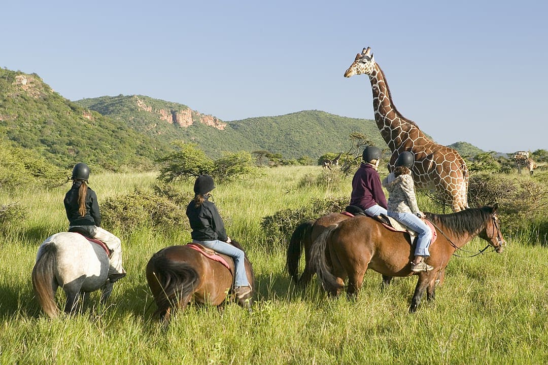 Horseback riding at Lewa Wildlife Conservancy, Kenya