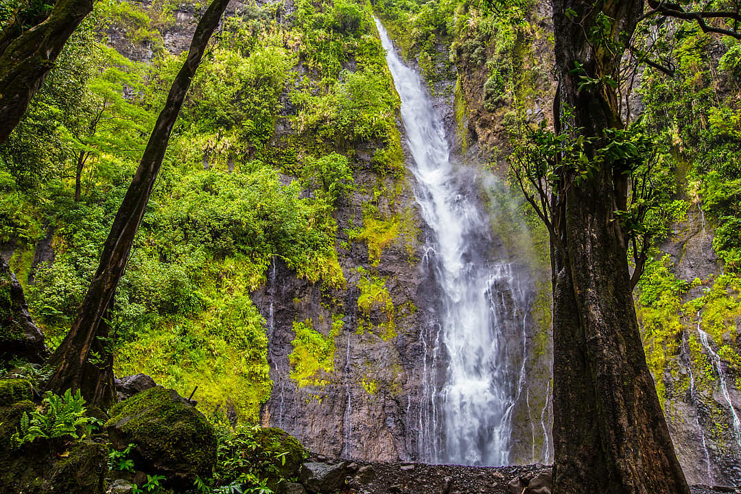Faarumai Waterfalls in Tahiti