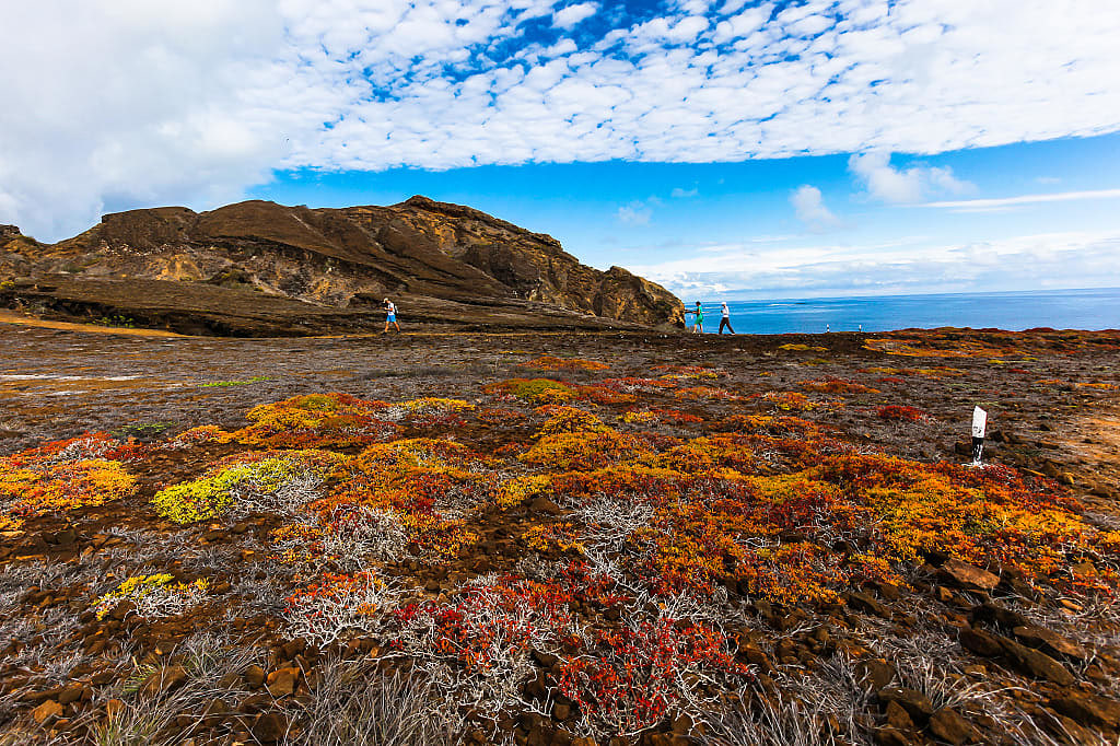 Hiking on San Cristobol Island in the Galapagos