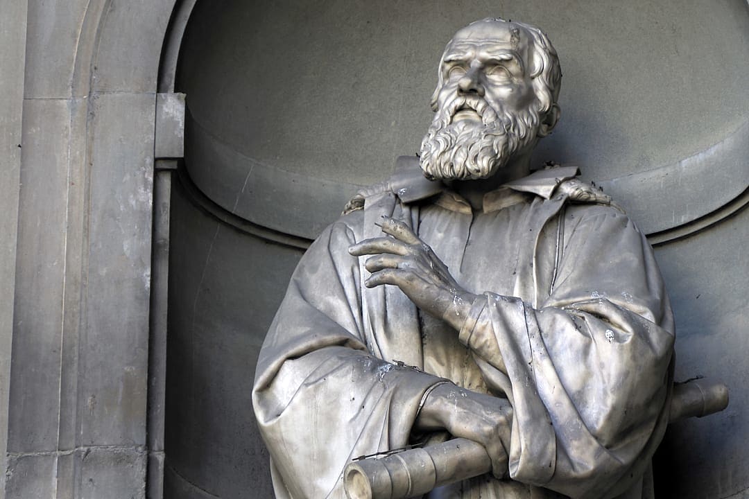 Statue of Galileo, Florence, Italy.