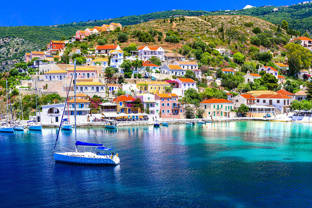 Assos Village in Kefalonia, Greece