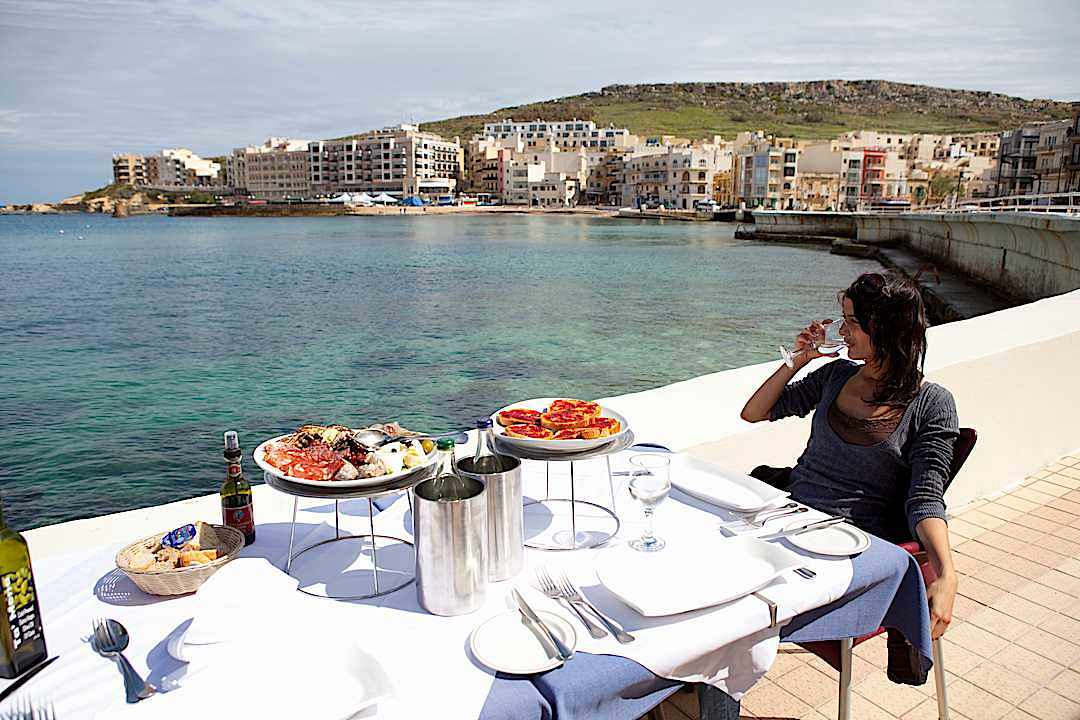 Marsalforn Village, Gozo Island, Malta
