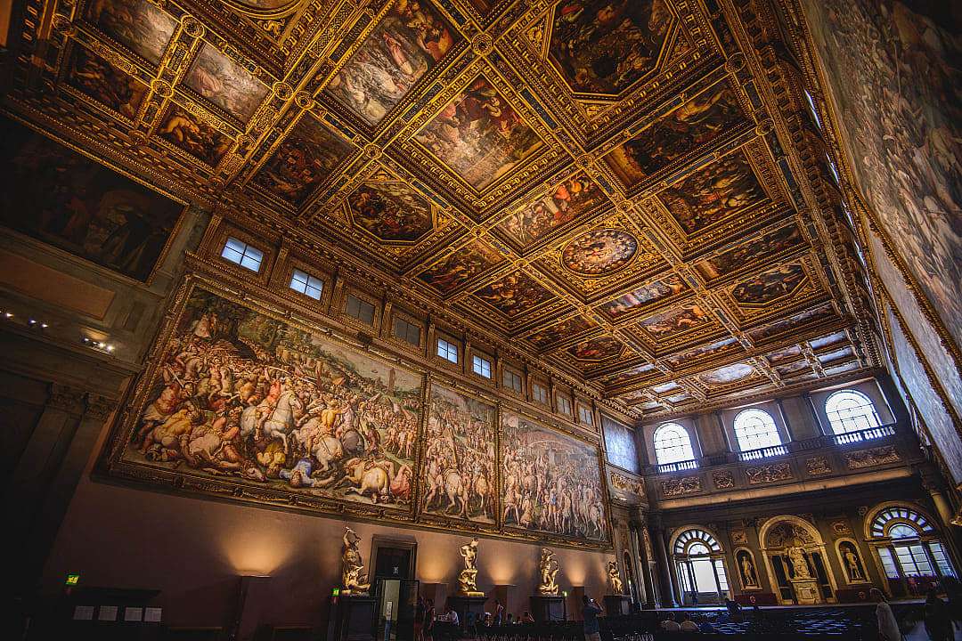 Art exhibited at Palazzo Vecchio, Florence, Italy.