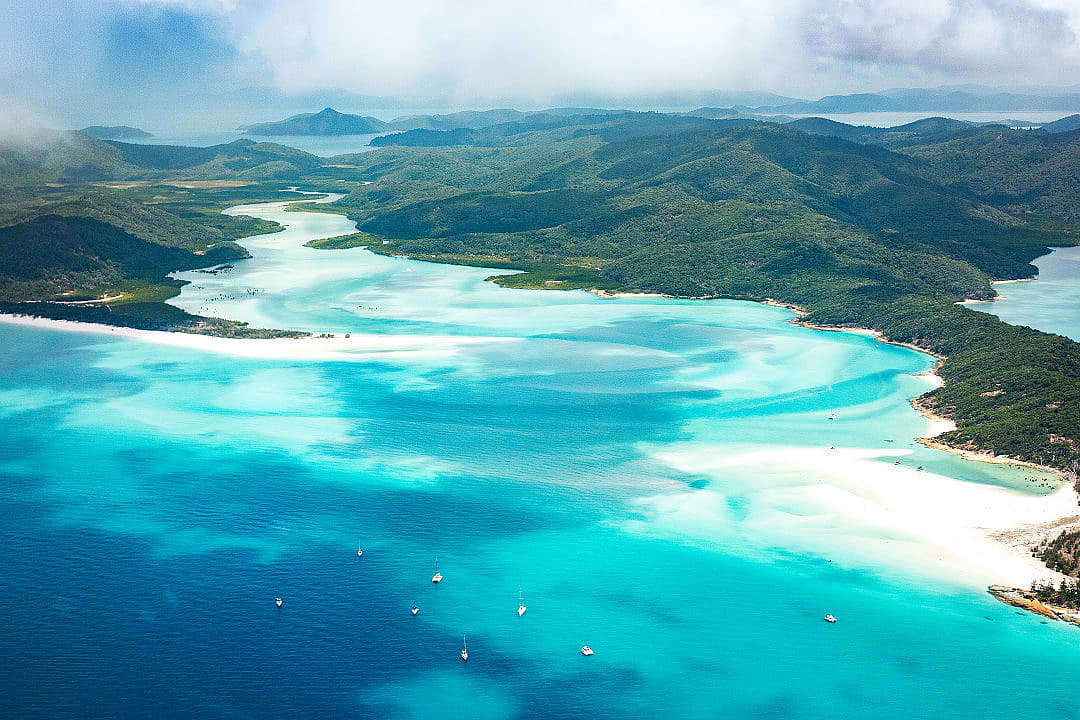 Whitehaven Beach on Whitsunday Island, Queensland, Australia