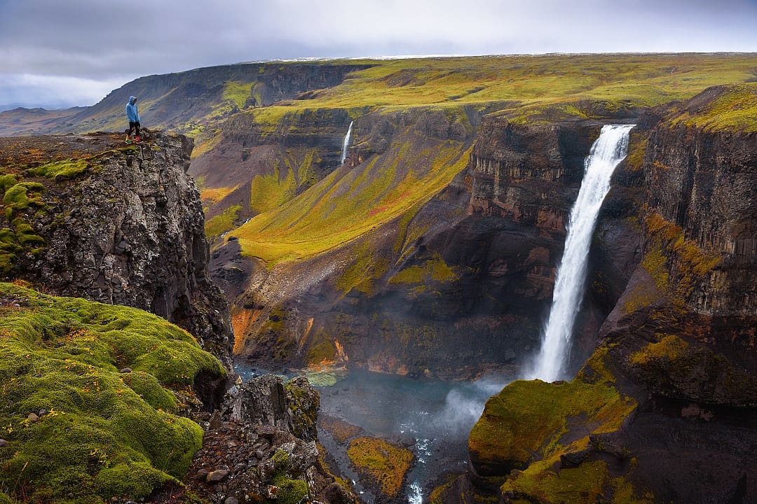 Haifoss waterfall in Southern Iceland