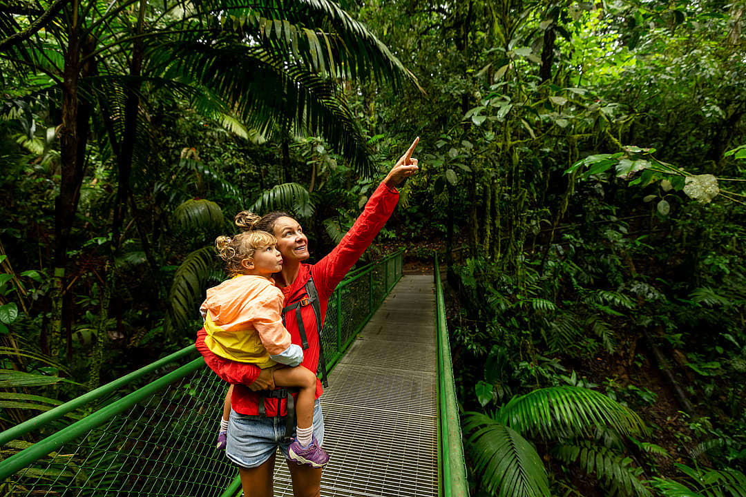 Family in Costa Rica where paying attention is how you earn the best moments.