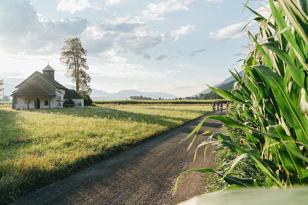 Alpe Adria Cycle Path in Carinthia, Austria