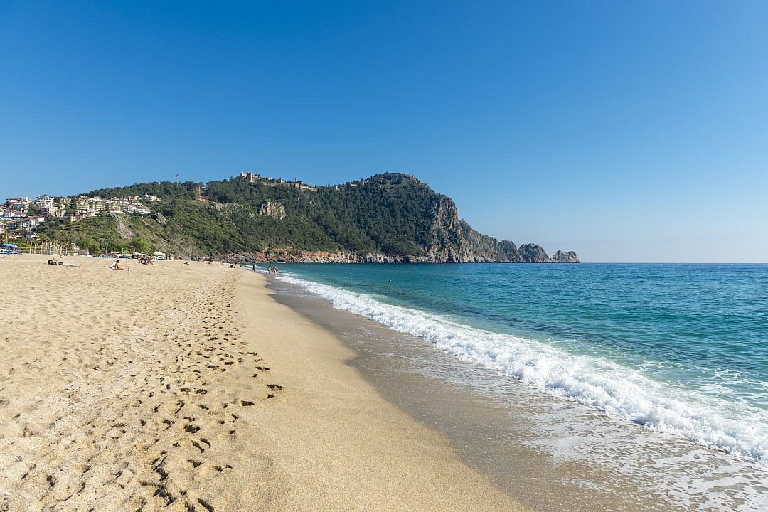 Cleopatra Beach on the Alanya peninsula, Turkey