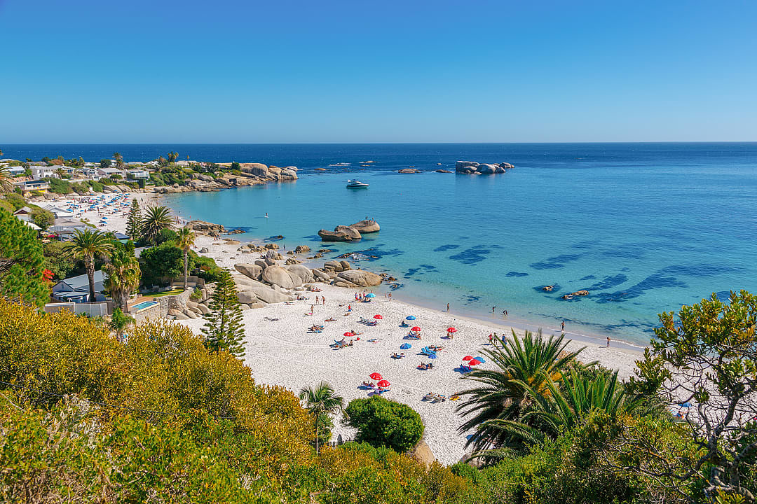 Clifton beach in Cape Town, South Africa
