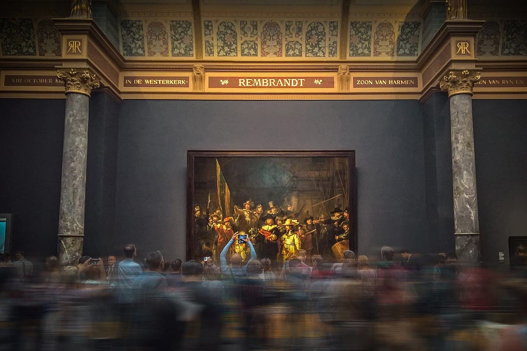 Rembrandt exhibit at Rijksmuseum in Amsterdam, the Netherlands