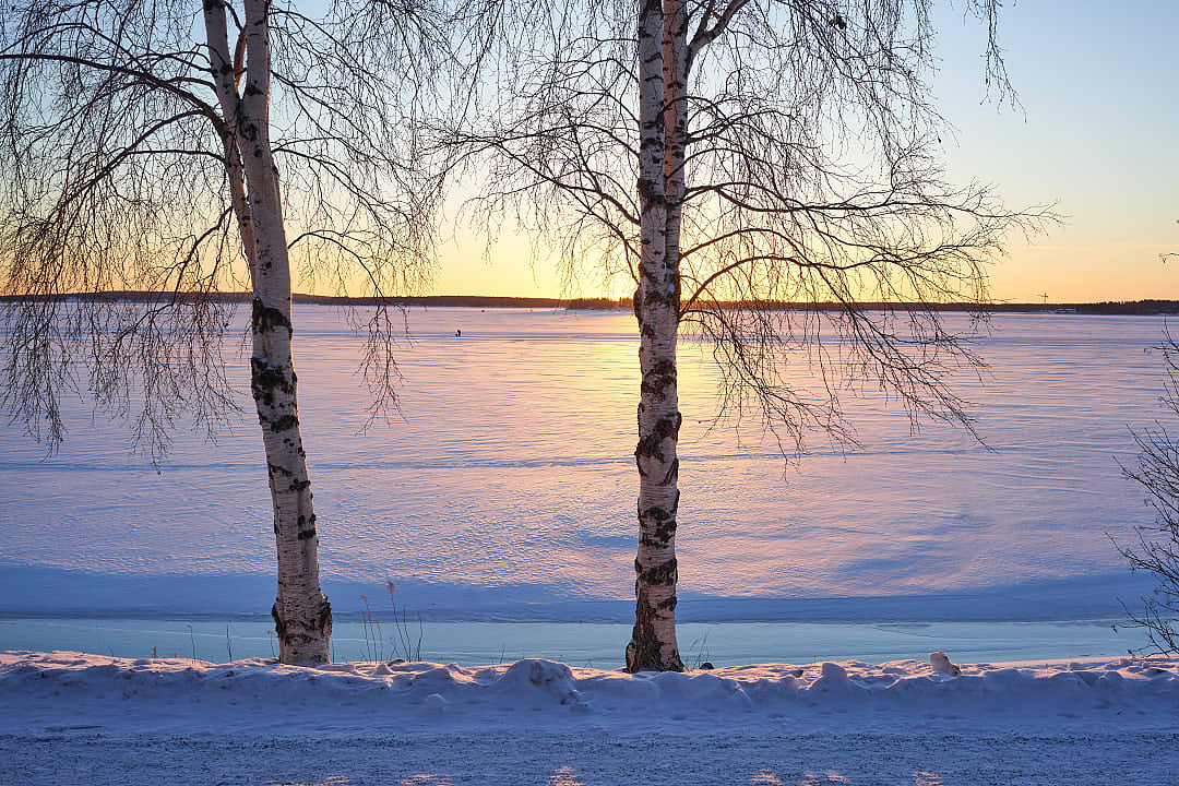 Midnight sun in Sweden
