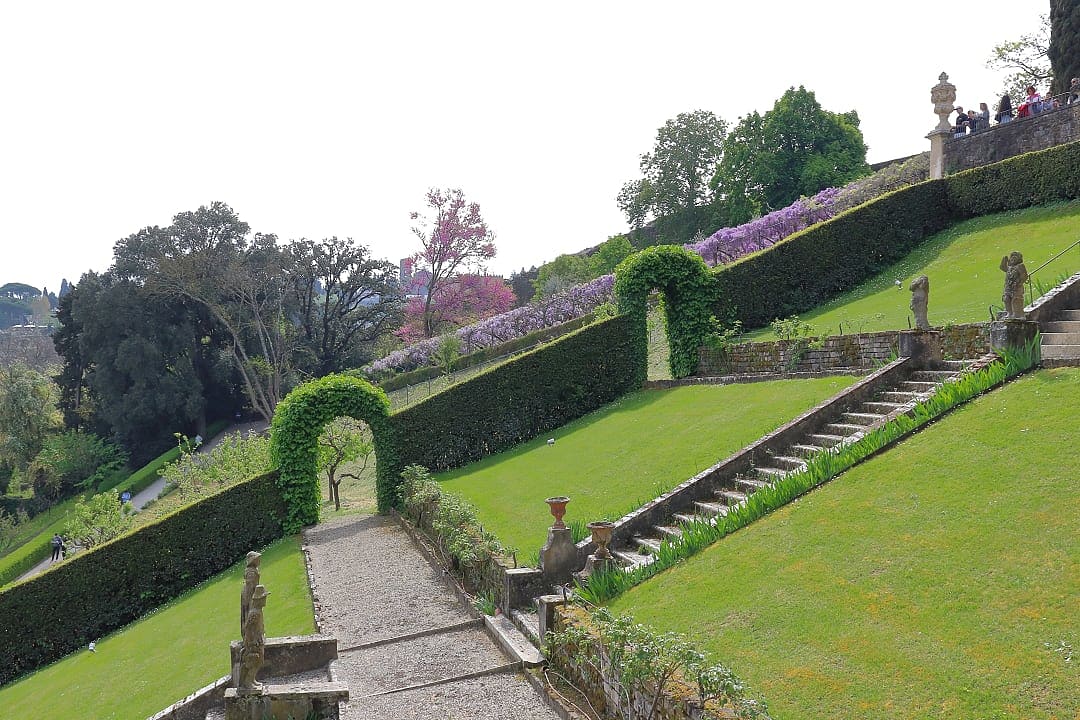 The Giardino Bardini in blooming, Florence, Italy.