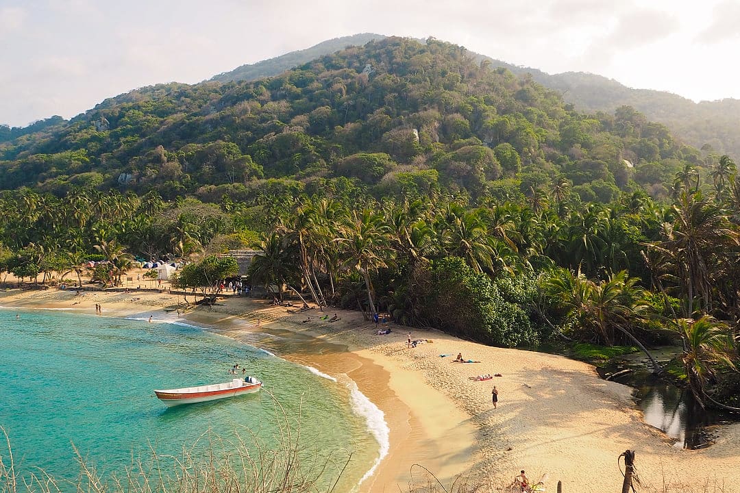 A beach in Colombia's Tayrona National Park.