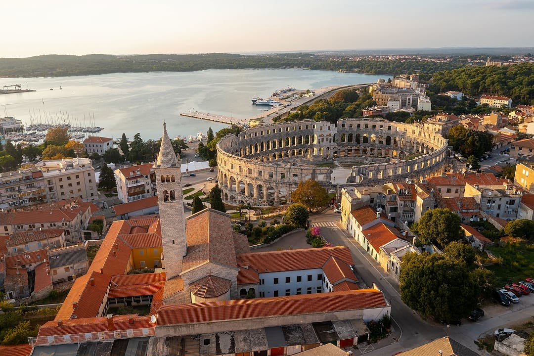 Pula city, Istria, Croatia.