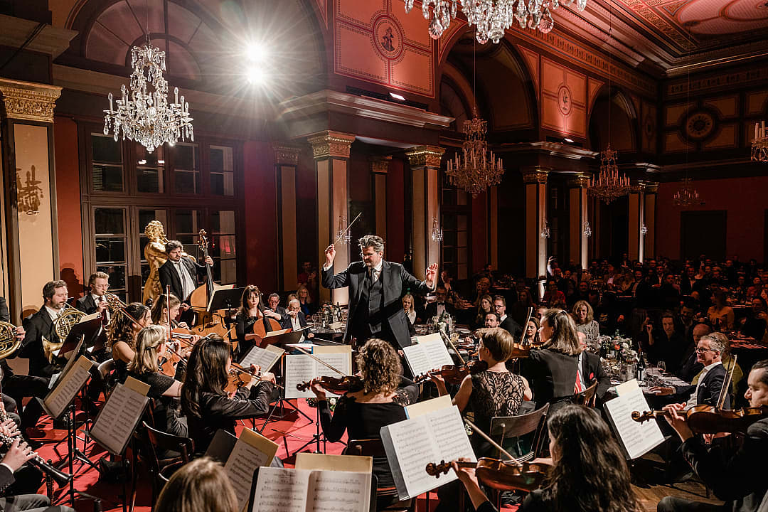 Orchestra performing in Vienna, Austria.