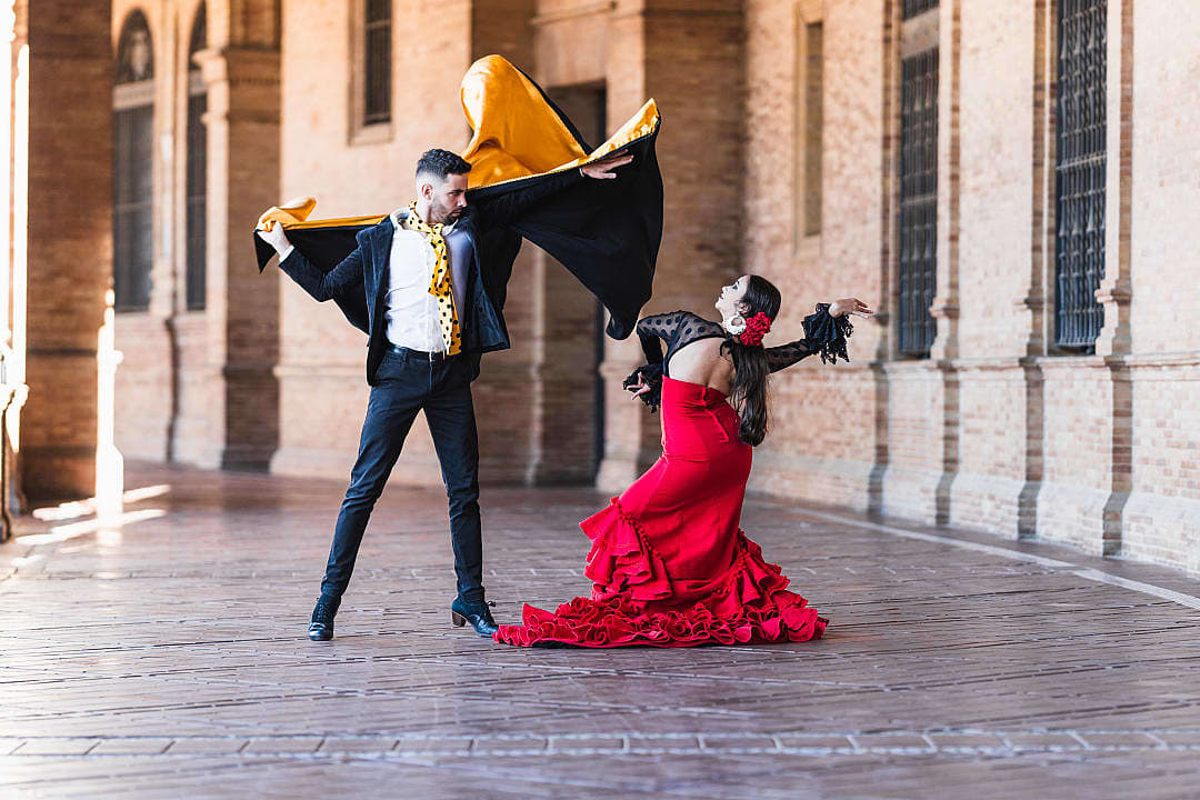 Flamenco dancers in Madrid, Spain. 