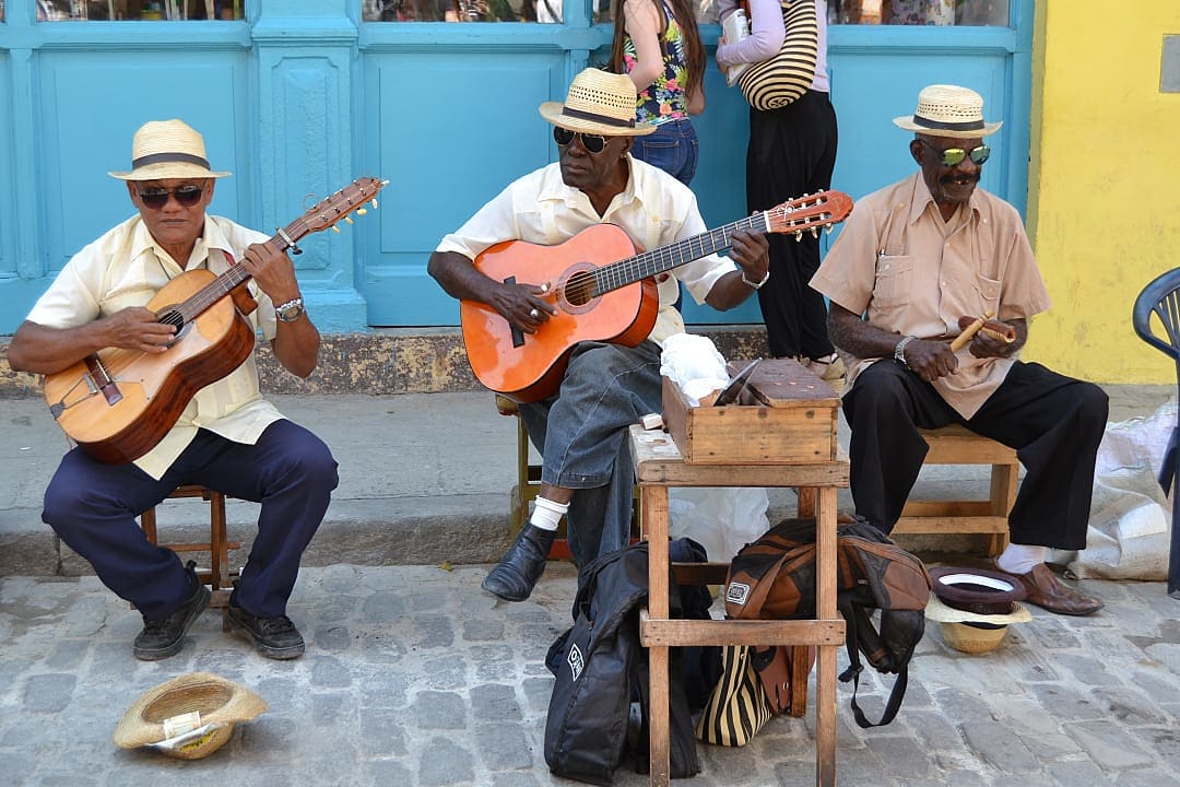 Street musicians in Havana, Cuba.