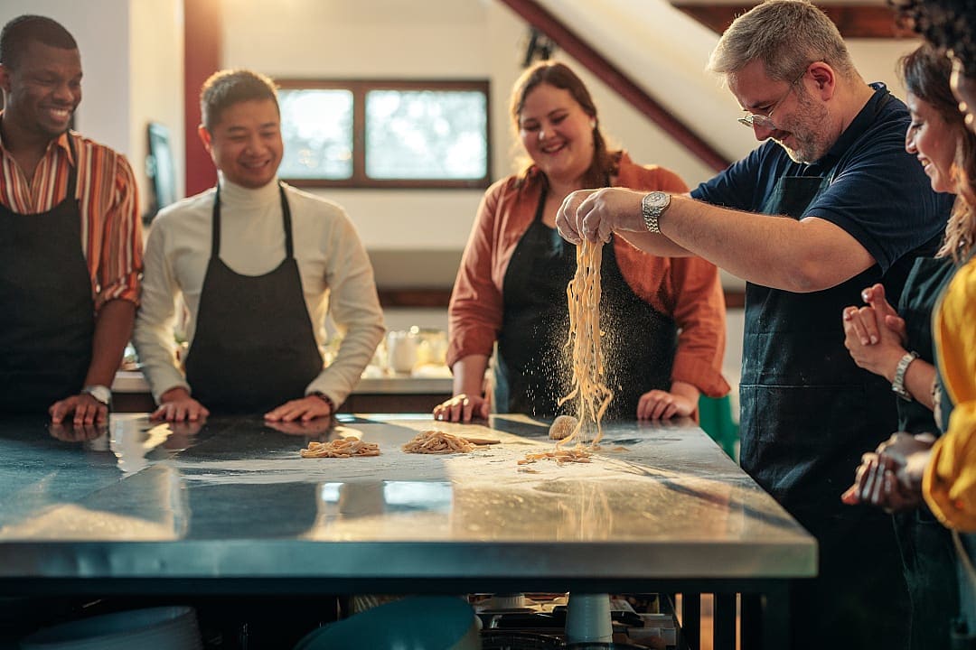 Pasta making class in Alberbello, Italy.