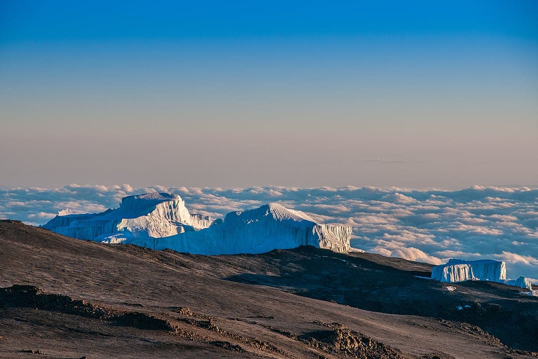 Views from the Machame Route of Kilimanjaro. 