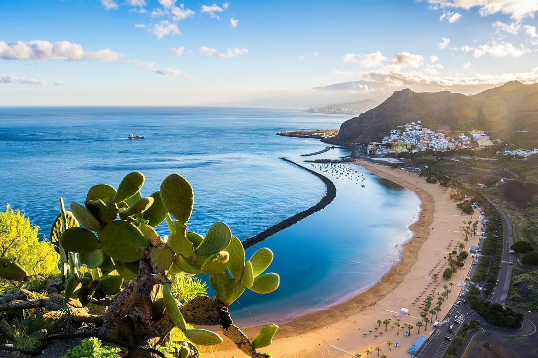 Las Teresitas beach in Tenerife Province in Spain