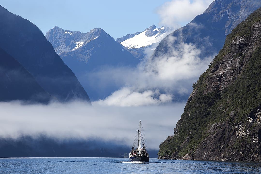 Fiordland National Park and Milford Sound in New Zealand.