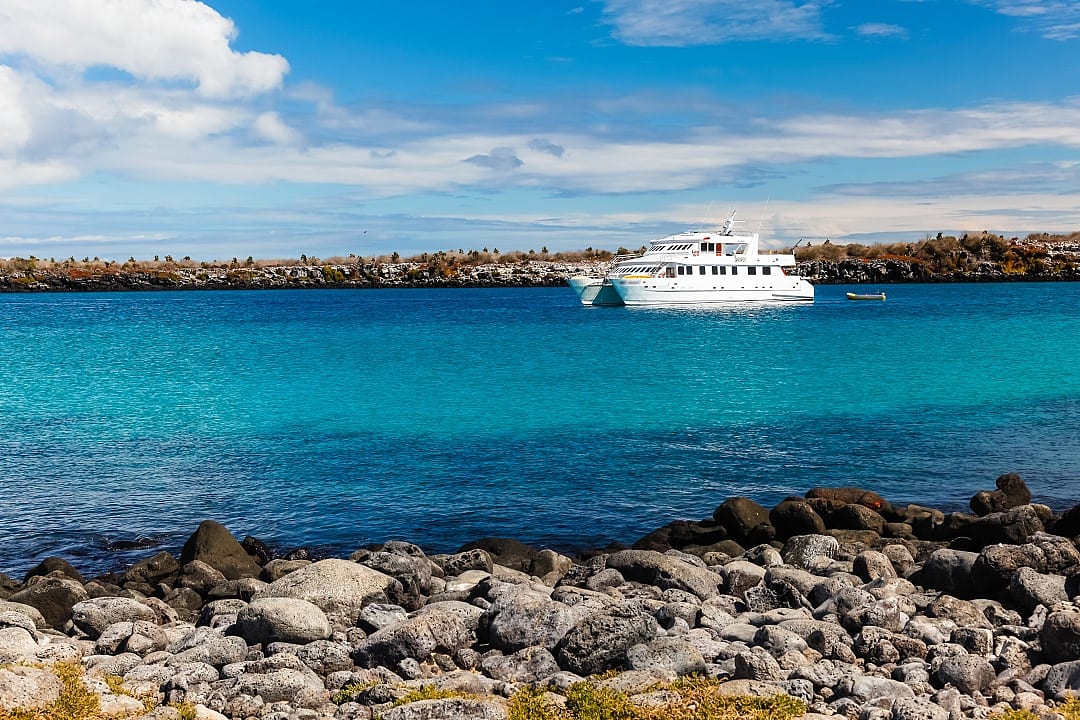 A small private charter in the Galápagos.