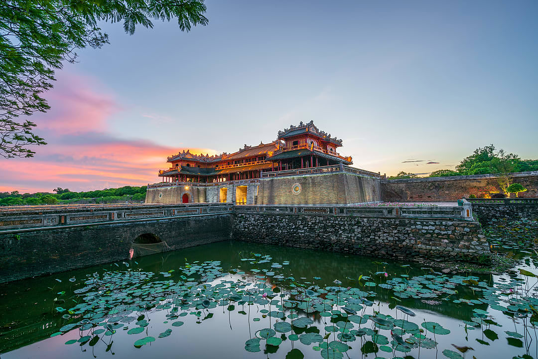 Imperial city in Hue, Vietnam