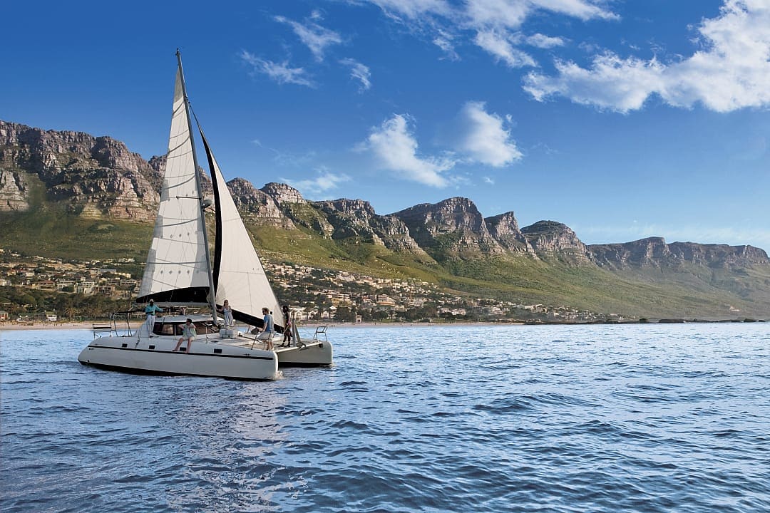 Sailing the coast of Cape Town, South Africa